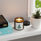 Personalized Family Names Christmas Tree Custom Candle Gift | Holiday Candle