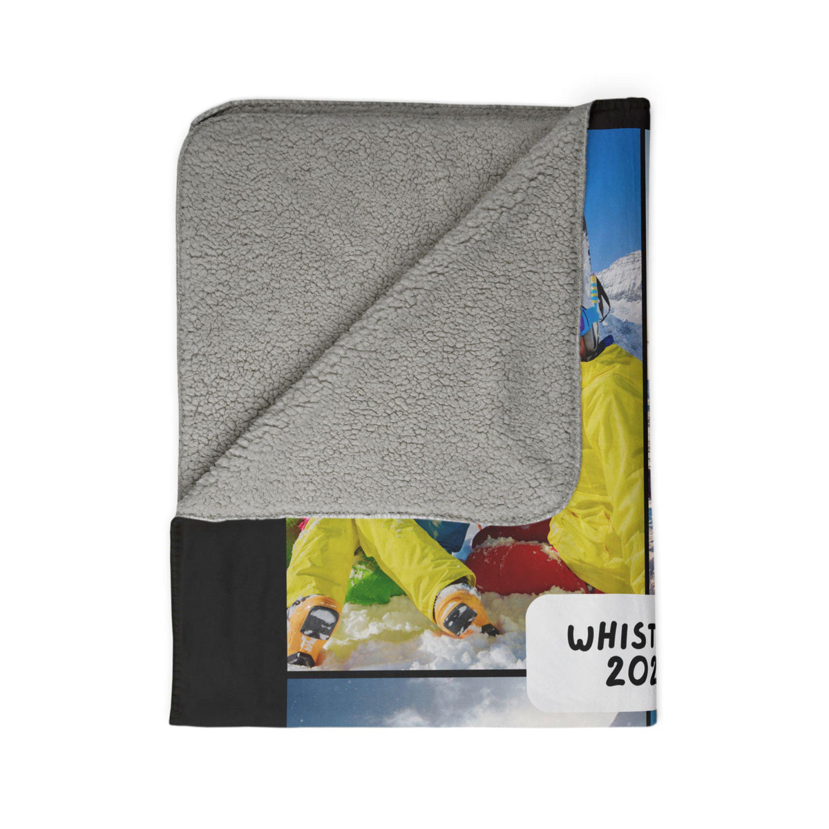 Personalized Fleece Sherpa Blanket with Custom Photos