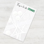 Funny Tennis Post-it Notes: Tennis Players' To-Do List 4x6"