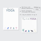 Funny Yoga Post-it Notes: To-Do List 4x6" and / or 3x3"