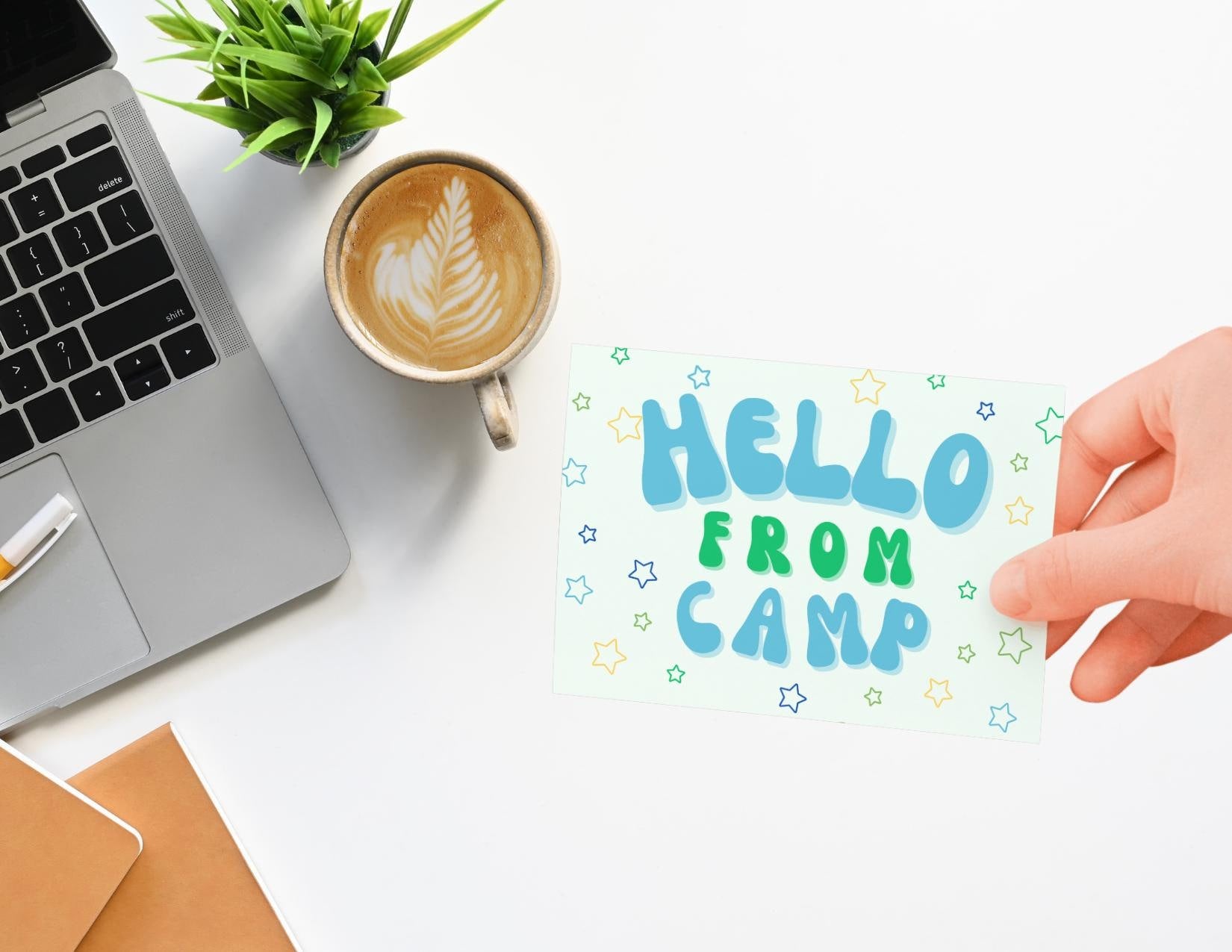 Camp Postcards Set: Fun Colorful Stationery, Summer Care Package