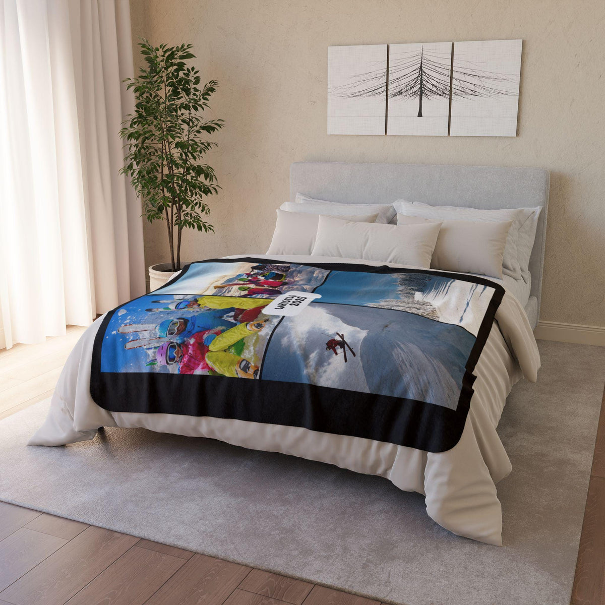 Personalized Fleece Sherpa Blanket with Custom Photos