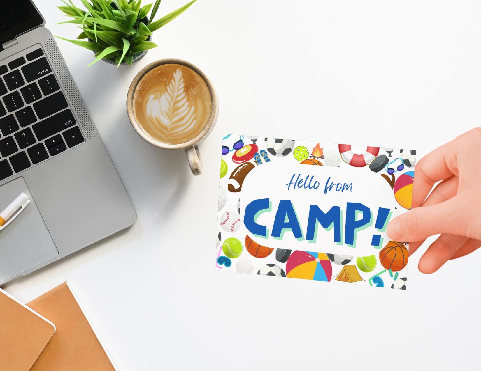Summer Camp Postcards: Pack of 18 | Fun Colorful Kids Stationery