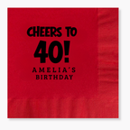 Birthday Napkins: Cheer to {Age}