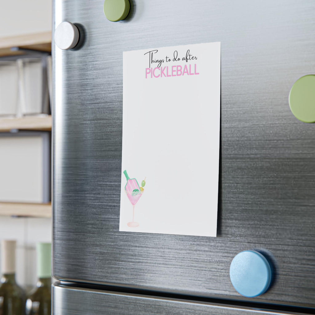 Funny Pickleball Post-it Notes: Pickleball Players' To-Do List 4x6" (Pink Martini)