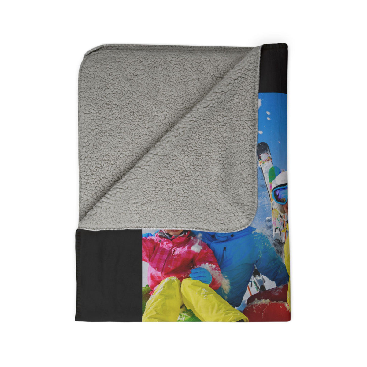 Personalized Fleece Sherpa Blanket with Custom Photos