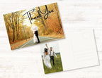 Custom Wedding Photo Thank You Postcards: Personalized Keepsake