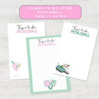 Funny Pickleball Post-it Notes: Pickleball Players' To-Do List 4x6"