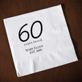 Birthday Napkins: {Age} years loved.