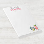 Funny Tennis Post-it Notes: Tennis Players' To-Do List 4x6"