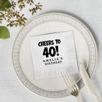 Birthday Napkins: Cheer to {Age}