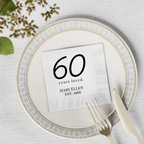 Birthday Napkins: {Age} years loved.