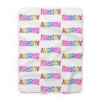 Personalized Sherpa Fleece Blanket: Custom Name, Cozy Home Decor