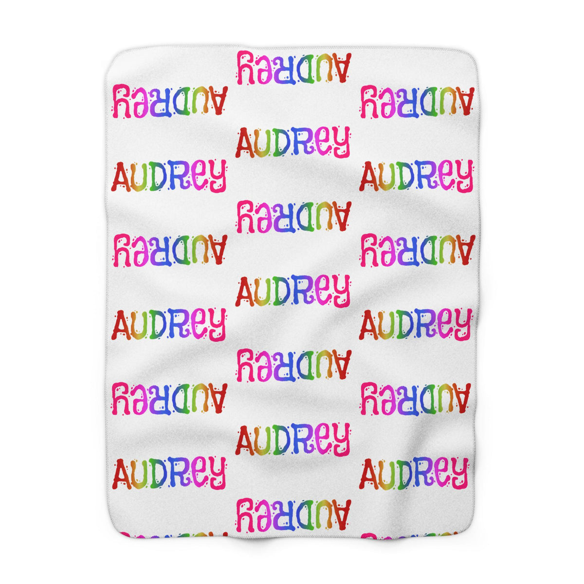 Personalized Sherpa Fleece Blanket: Custom Name, Cozy Home Decor