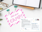 Camp Postcards | Fun Colorful Stationery, Kids Summer Camp (Set of 20)