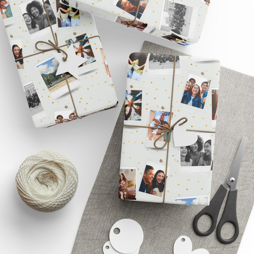 Personalized Photo Wrapping Paper | Custom Gift Wrap with Your Photos | Collage Wrapping Paper | Unique Birthday Gift Wrap