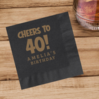Birthday Napkins: Cheer to {Age}