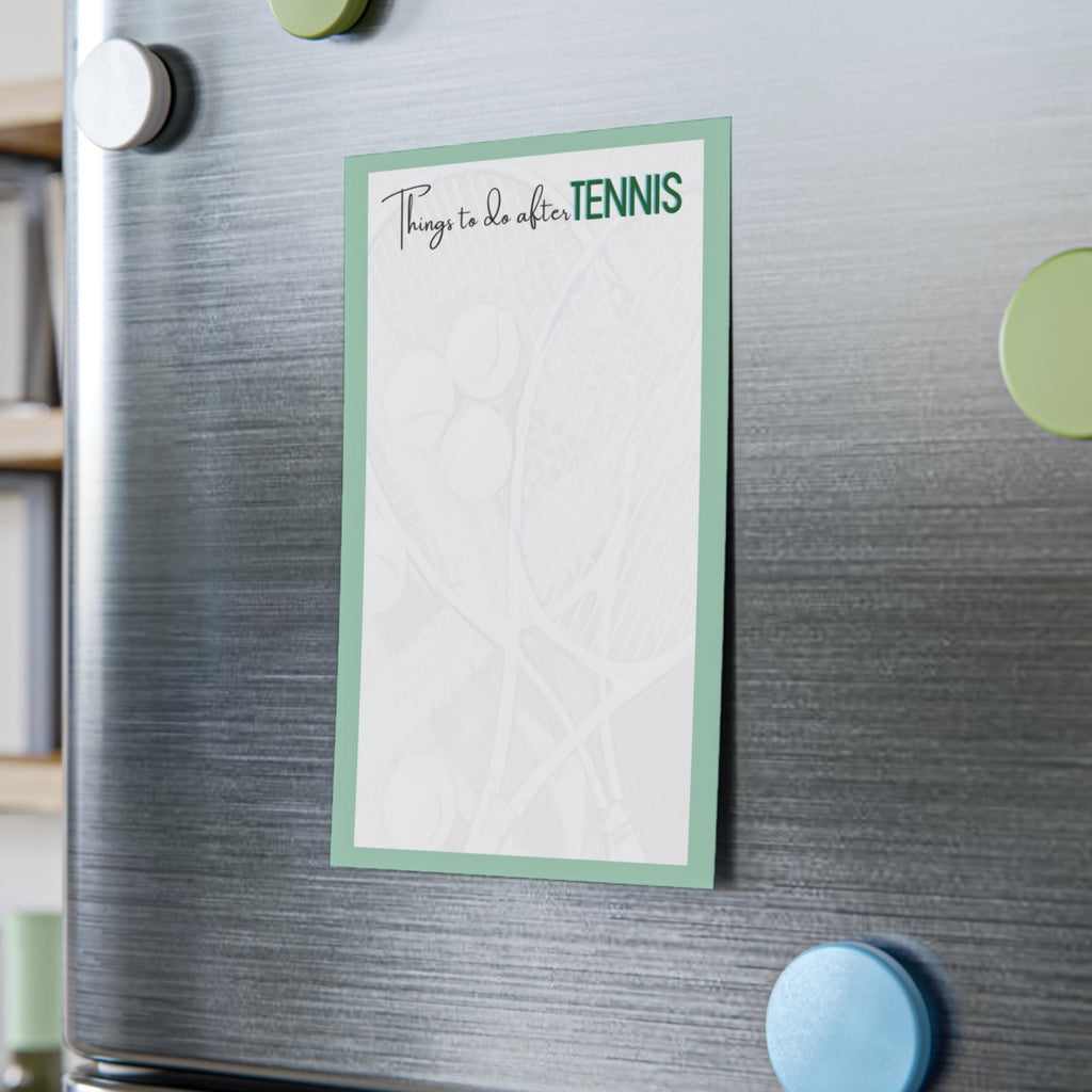 Funny Tennis Post-it Notes: Tennis Players' To-Do List 4x6"