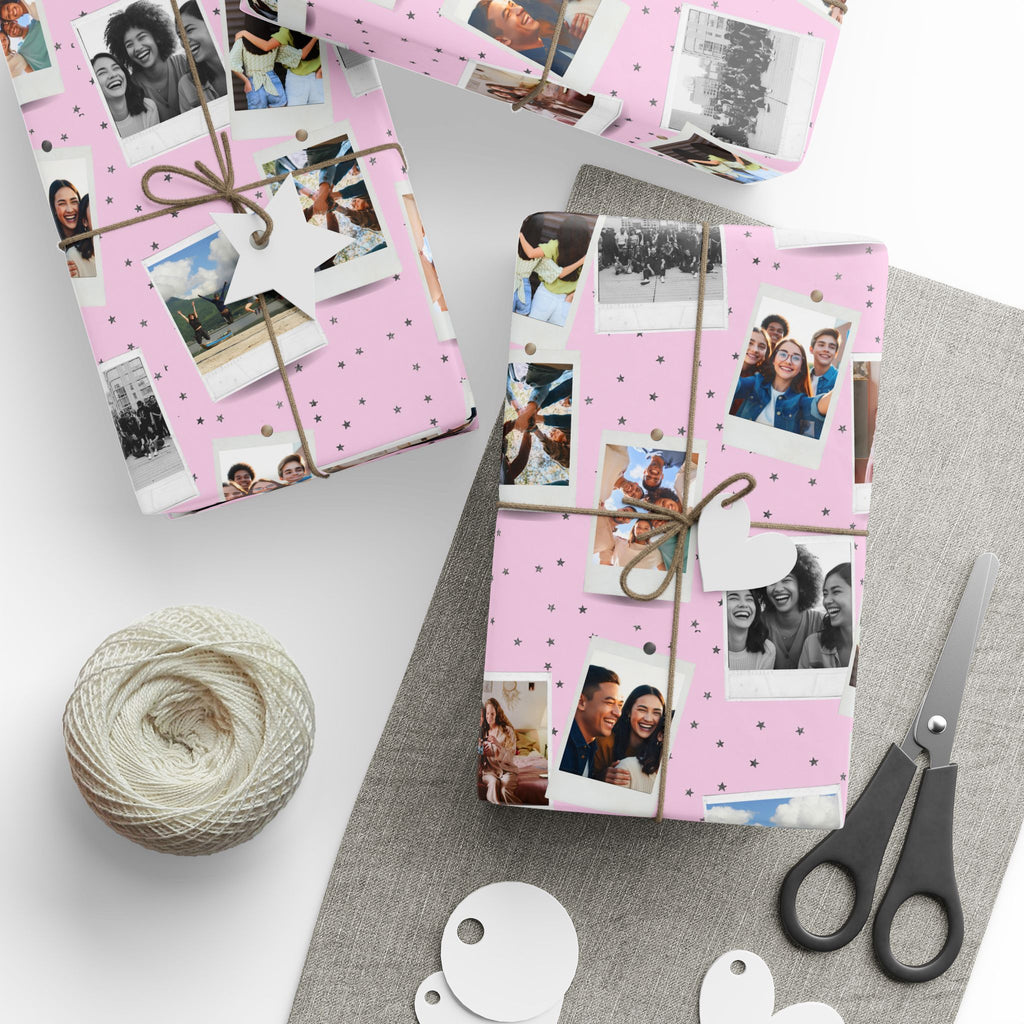 Personalized Photo Wrapping Paper | Custom Gift Wrap with Your Photos | Collage Wrapping Paper | Unique Birthday Gift Wrap