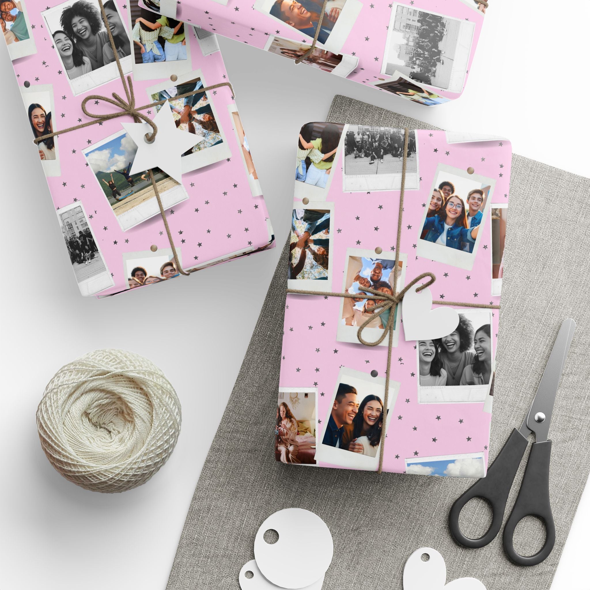 Personalized Photo Wrapping Paper | Custom Gift Wrap with Your Photos | Collage Wrapping Paper | Unique Birthday Gift Wrap