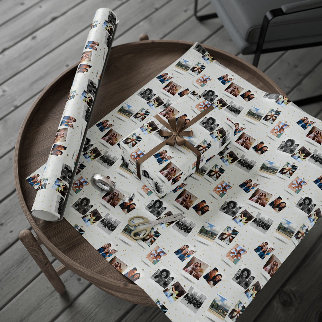 Personalized Photo Wrapping Paper | Custom Gift Wrap with Your Photos | Collage Wrapping Paper | Unique Birthday Gift Wrap