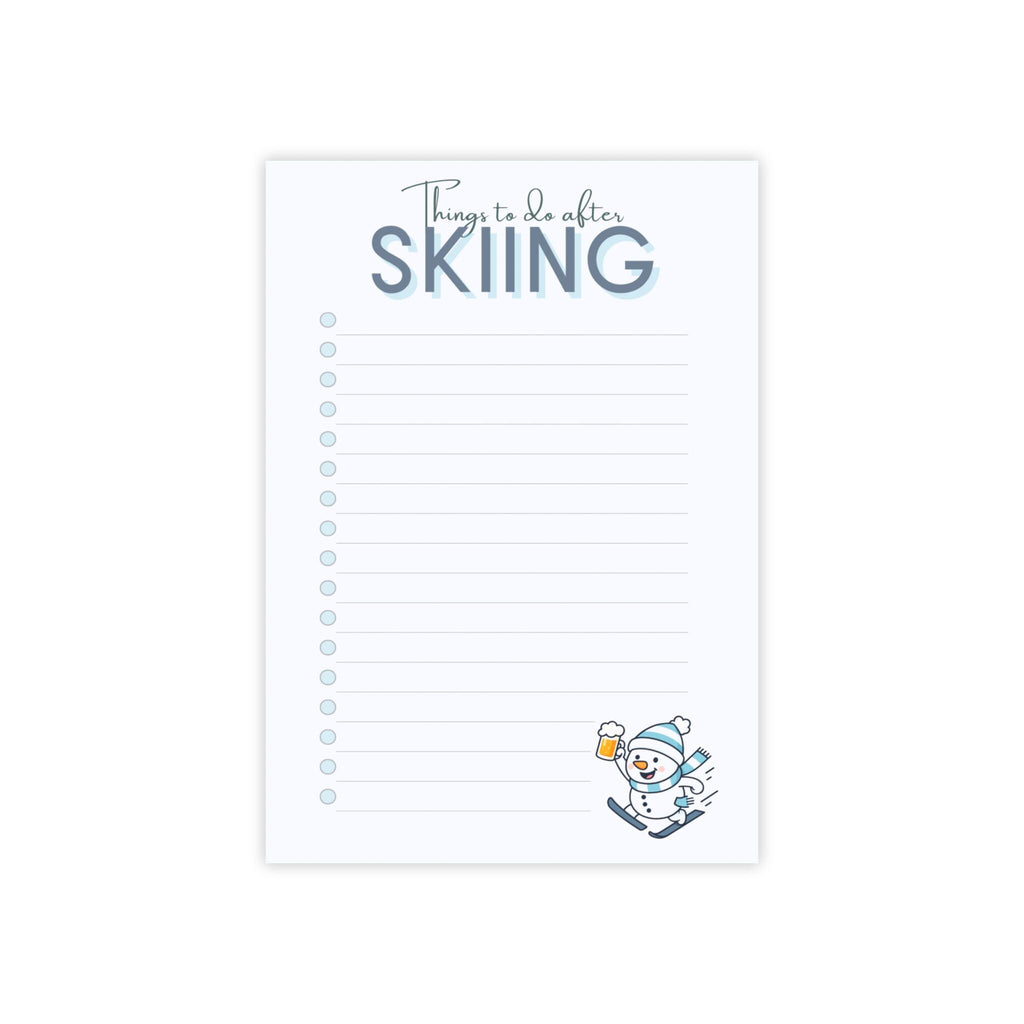 Funny Skiing & Snowboarding Post-it Notes: To-Do List 4x6"
