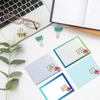 Teacher Affirmation Post-it Notes: Apple Design, Set of 4
