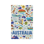 Australia Icons tea towel | Koala, Kangaroo, Sydney Opera House | Australia Day