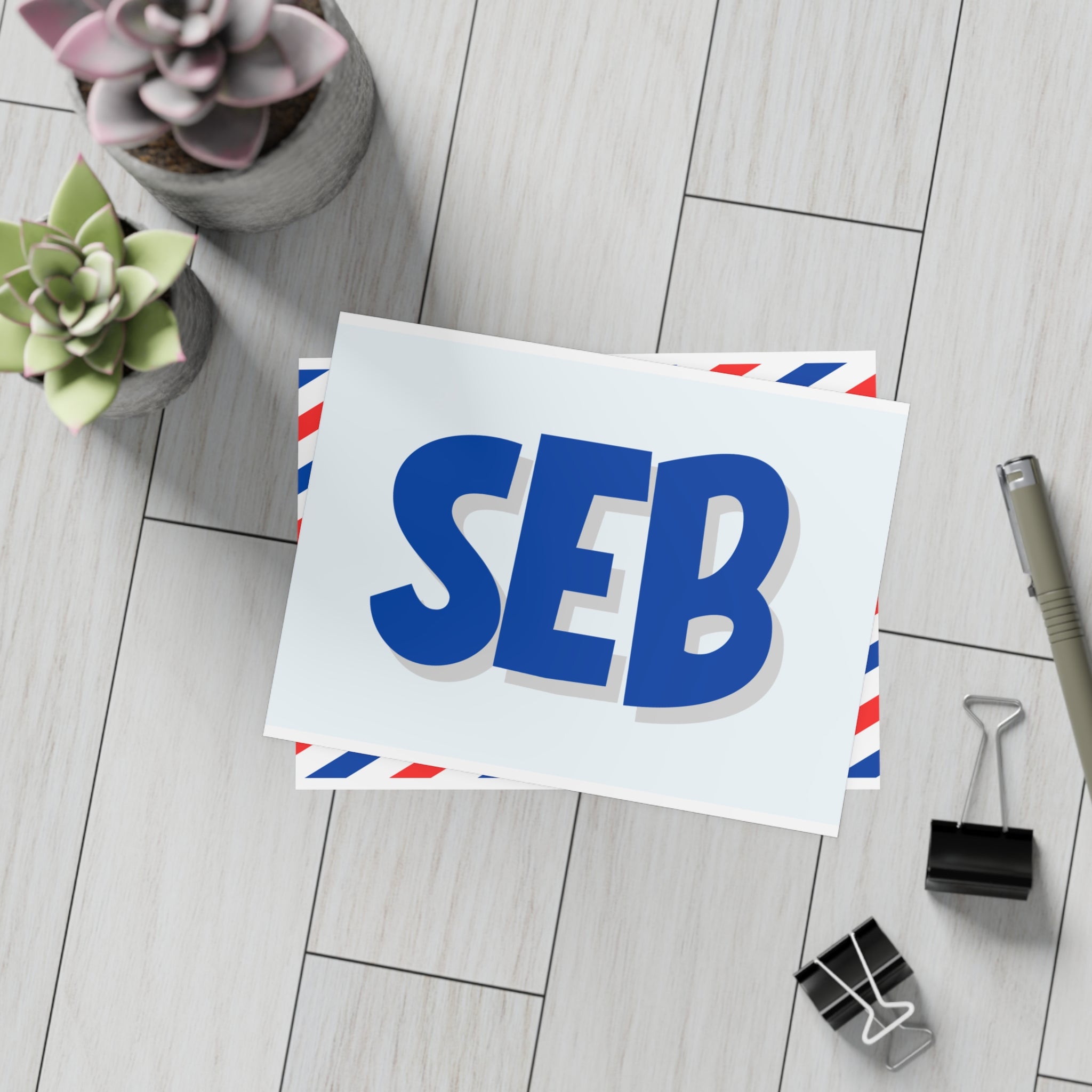 Personalized Initials Postcards