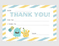 Monster Duo Thank you Postcards