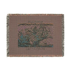 Beaver Creek Ski Resort Artistic Map Woven Blanket. Option to  Personalized