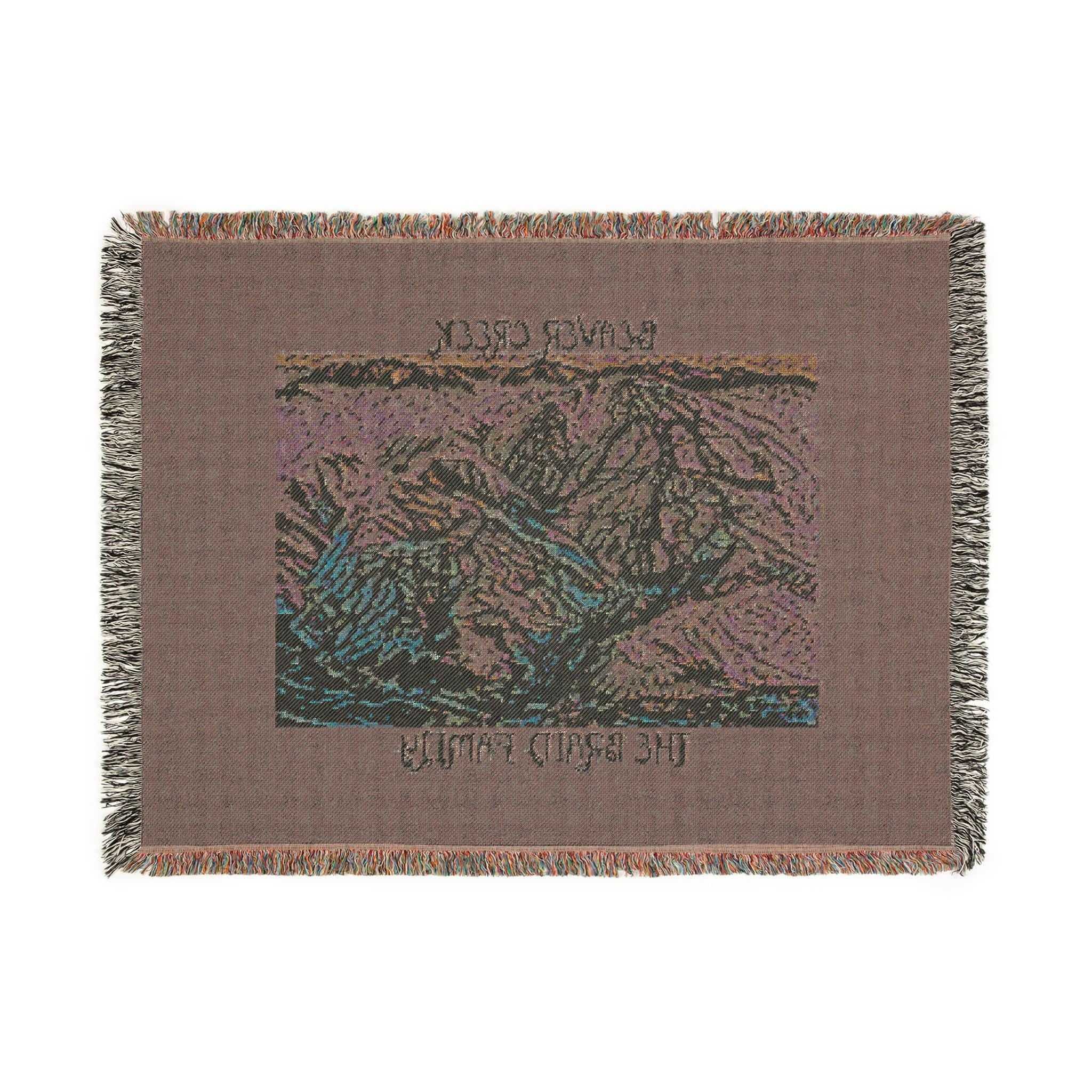 Beaver Creek Ski Resort Artistic Map Woven Blanket. Option to  Personalized