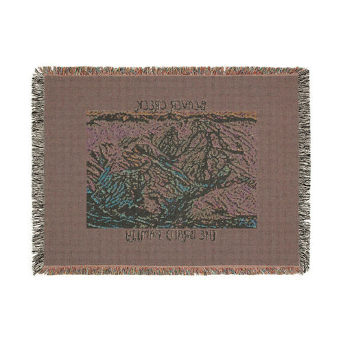 Beaver Creek Ski Resort Artistic Map Woven Blanket. Option to  Personalized