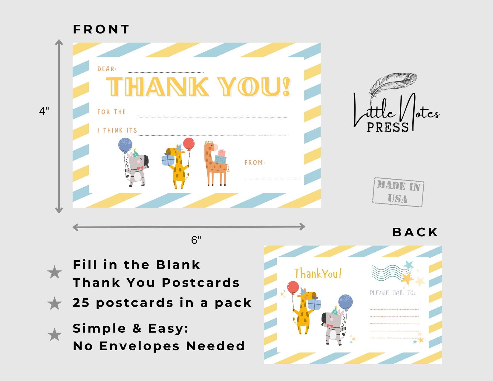 Party Animals Postcards