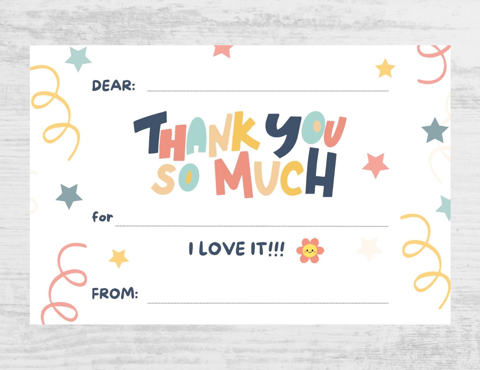 Kids Fill-in Thank You Postcards: Multi Pack