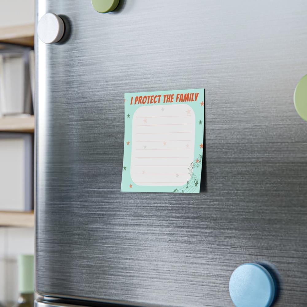 I Protect the Family Post-it Notes: To-Do List. Two sizes -- 4x6" and/or 3x3"