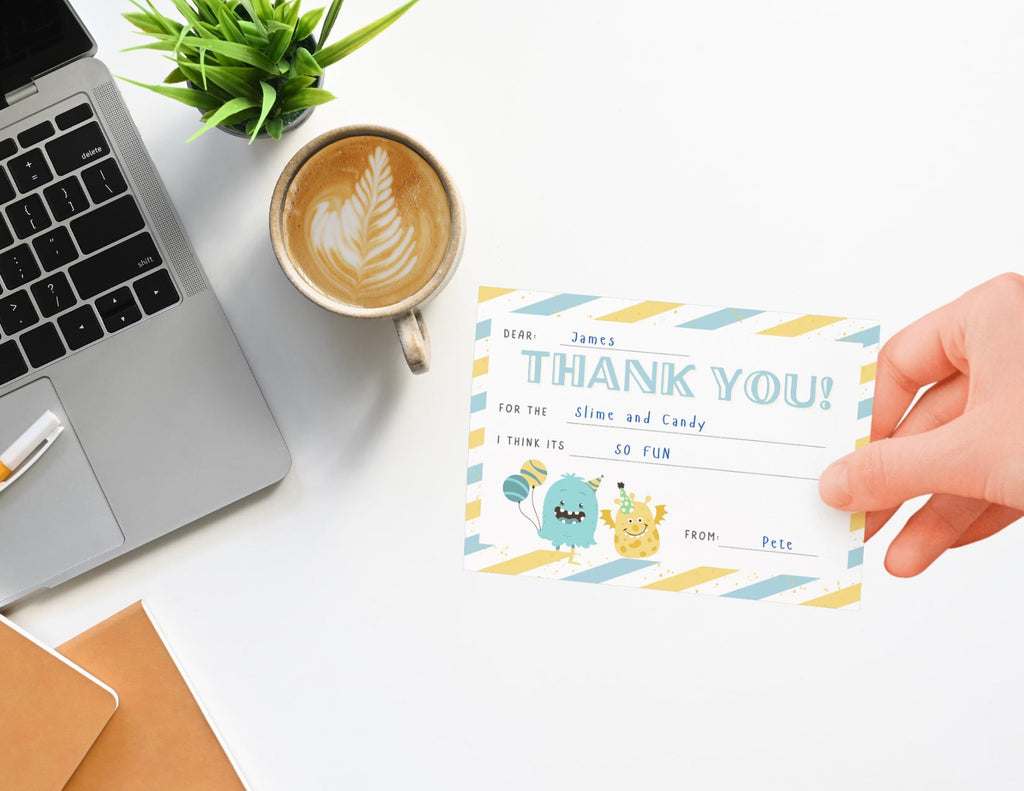 Monster Duo Thank you Postcards