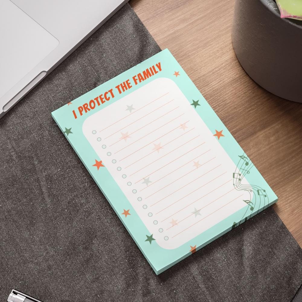 I Protect the Family Post-it Notes: To-Do List. Two sizes -- 4x6" and/or 3x3"