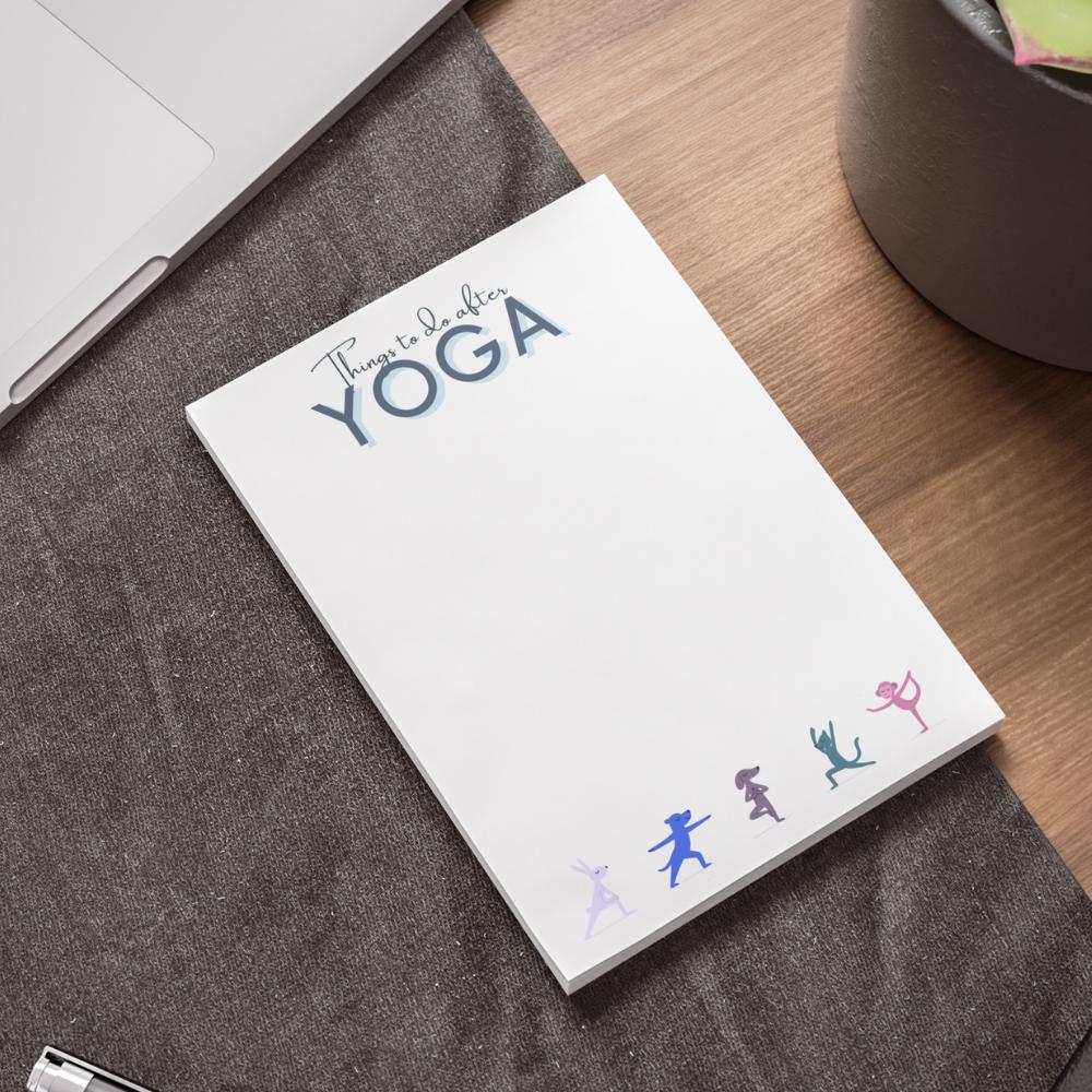 Funny Yoga Post-it Notes: To-Do List 4x6" and / or 3x3"