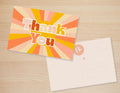 Vintage Sunshine Thank You Postcards: Small Business Gratitude