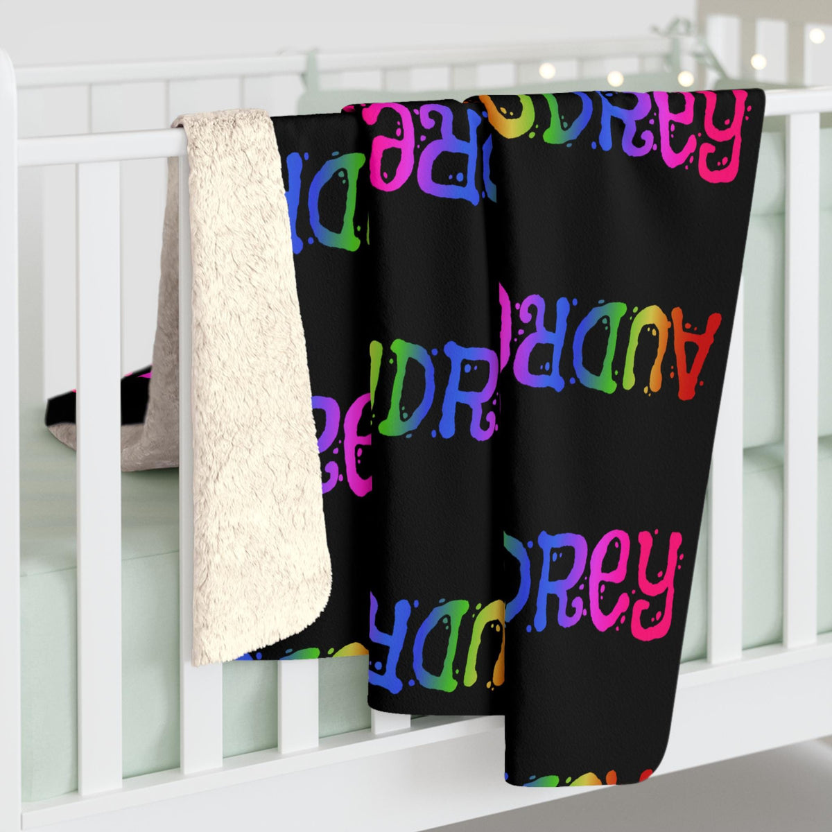 Personalized Sherpa Fleece Blanket: Custom Name, Cozy Home Decor