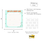 Life of a Busy Girl Post-it Notes: To-Do List. Two sizes -- 4x6" and/or 3x3"