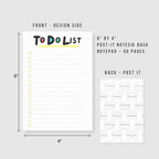 To Do List & Don't Forget Post-it Notes: 4x6