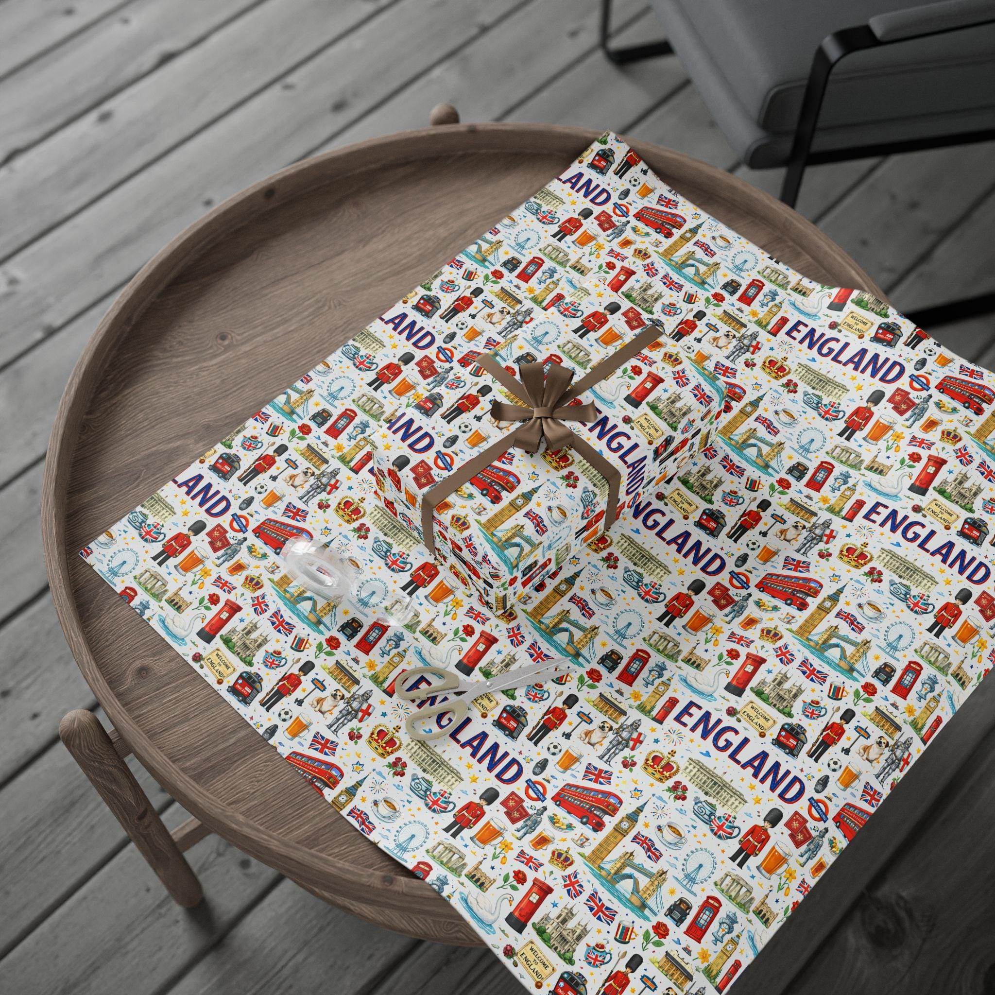 England Icon Wrapping Paper