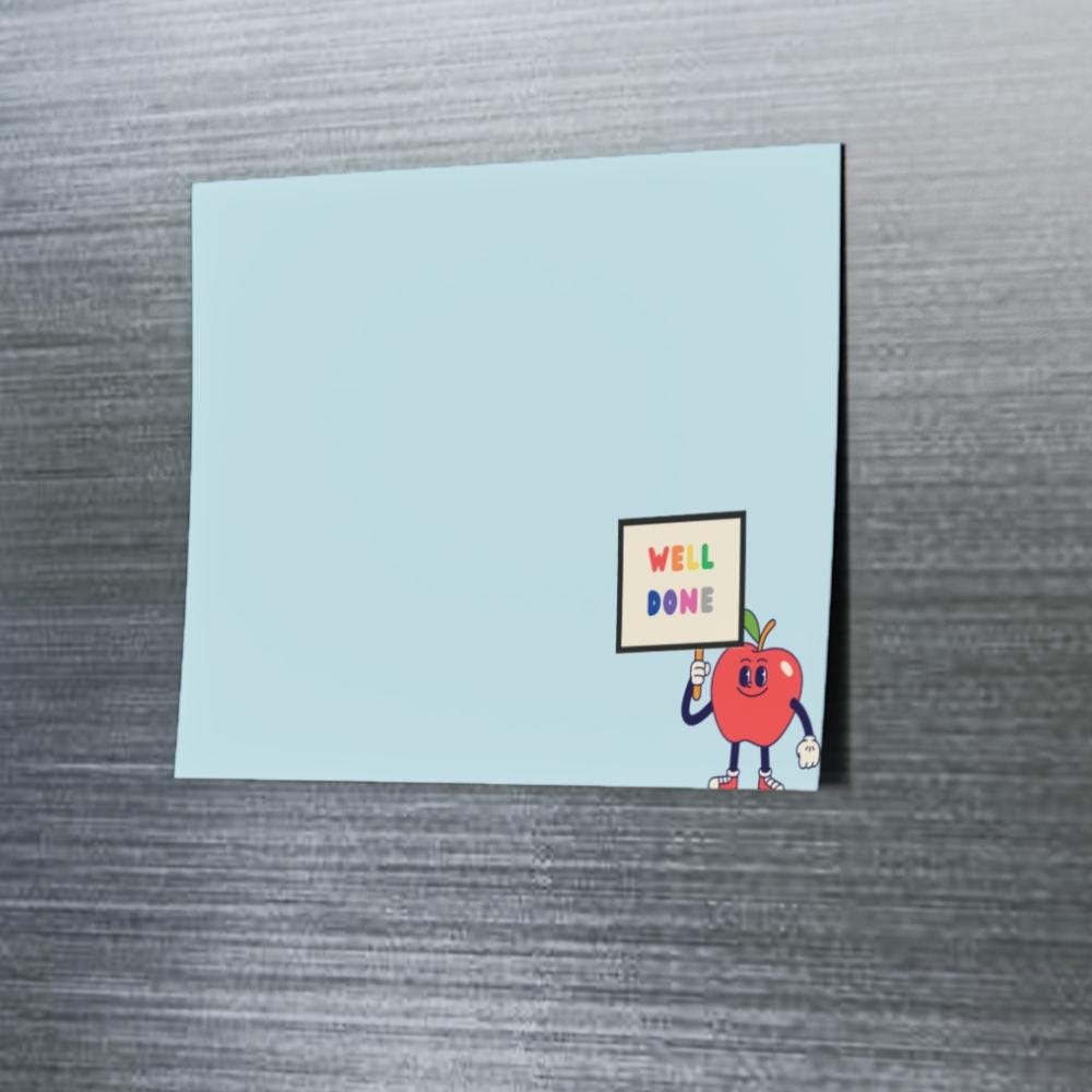 Teacher Affirmation Post-it Notes: Apple Design, Set of 4