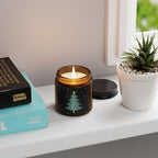 Personalized Family Names Christmas Tree Custom Candle Gift | Holiday Candle