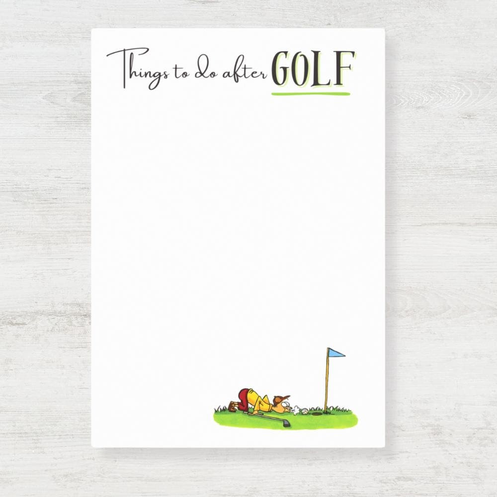 Funny Golf Post-it Notes: Golfer's To-Do List 4x6" (Golfer)