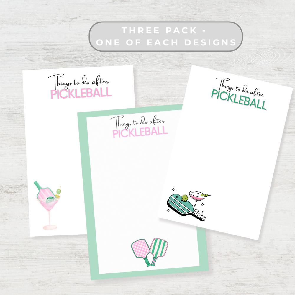 Funny Pickleball Post-it Notes: Pickleball Players' To-Do List 4x6"
