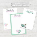 Funny Pickleball Post-it Notes: Pickleball Players' To-Do List 4x6"