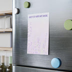 Get it off my desk Lavender Post-it Notes. Two Sizes: 4x6" and / or 3x3"